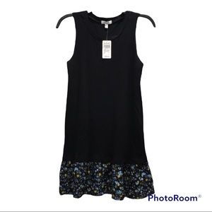 DeLiA’s black dress with flowers new with tags size xsmall